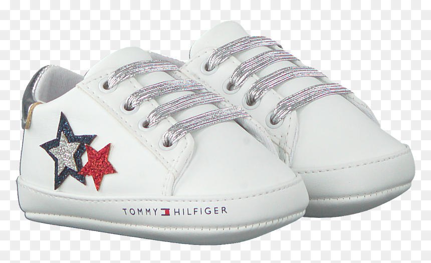 White Tommy Hilfiger Baby Shoes Lace-up Shoe - Skate Shoe, HD Png Download - shoe lace png