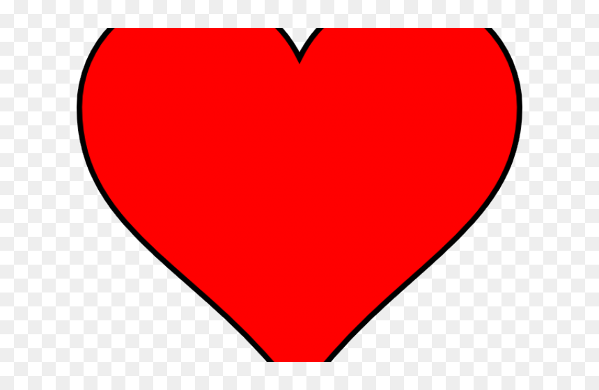 Red Heart Outline - Heart, HD Png Download - heart png outline