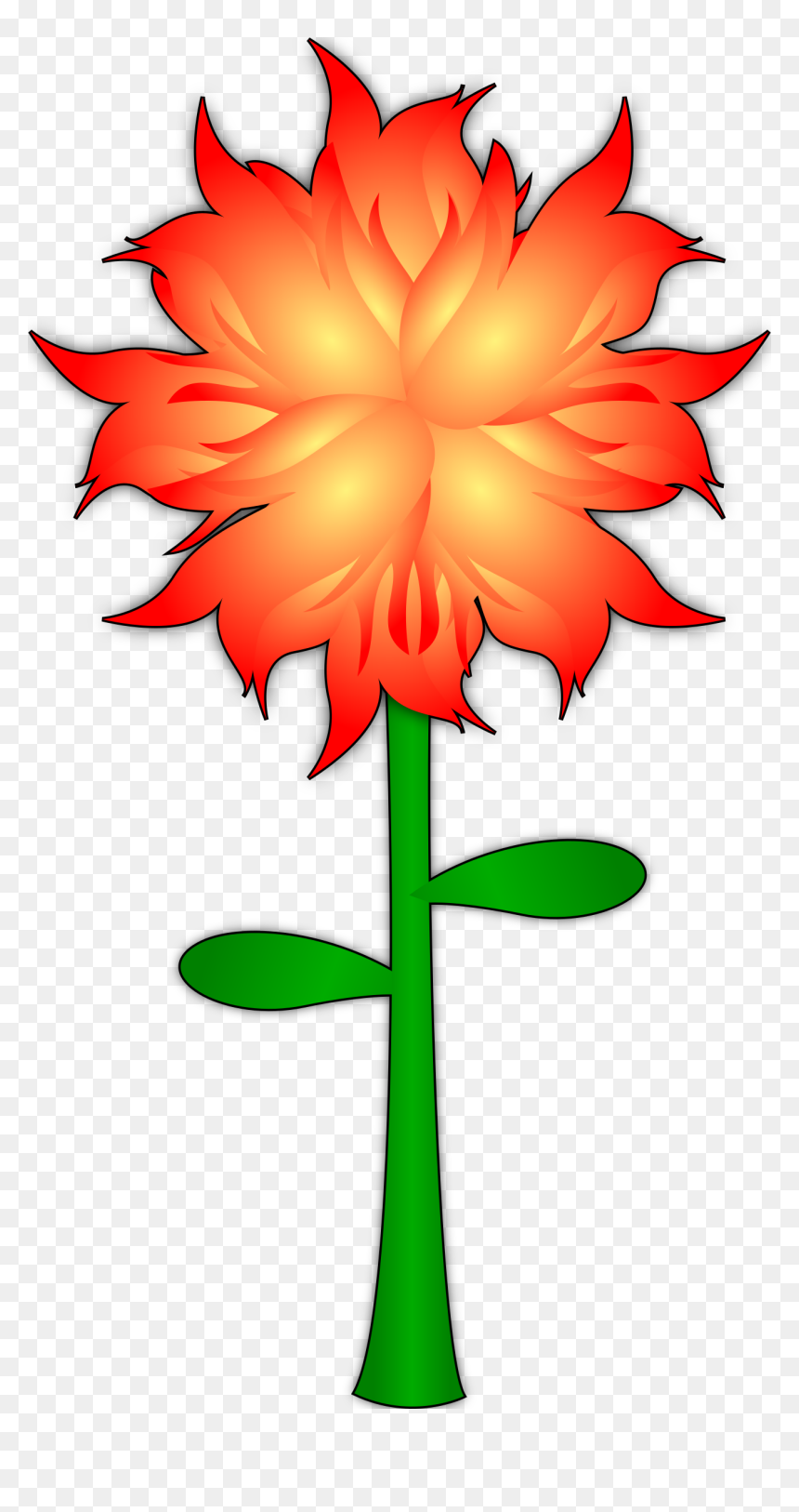 Fire Flower Clip Arts - Clip Art, HD Png Download - fire flower png