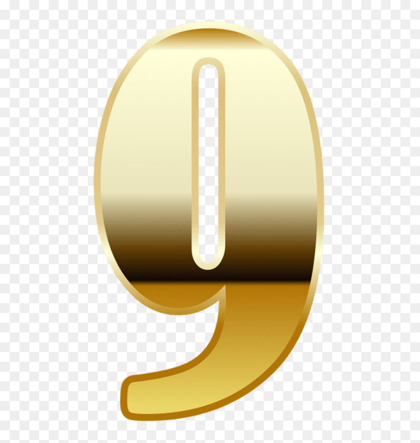 Free Png Download Gold Number Nine Clipart Png Photo - Circle, Transparent Png - gold key png