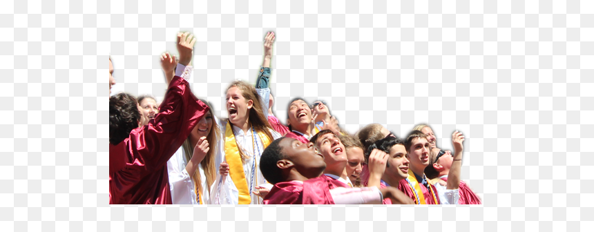 Cut Out Crowd Png, Transparent Png - people cheering png