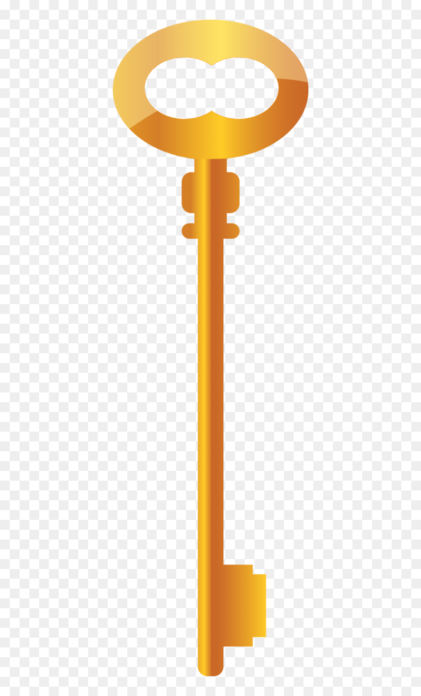 Cross, HD Png Download - gold key png
