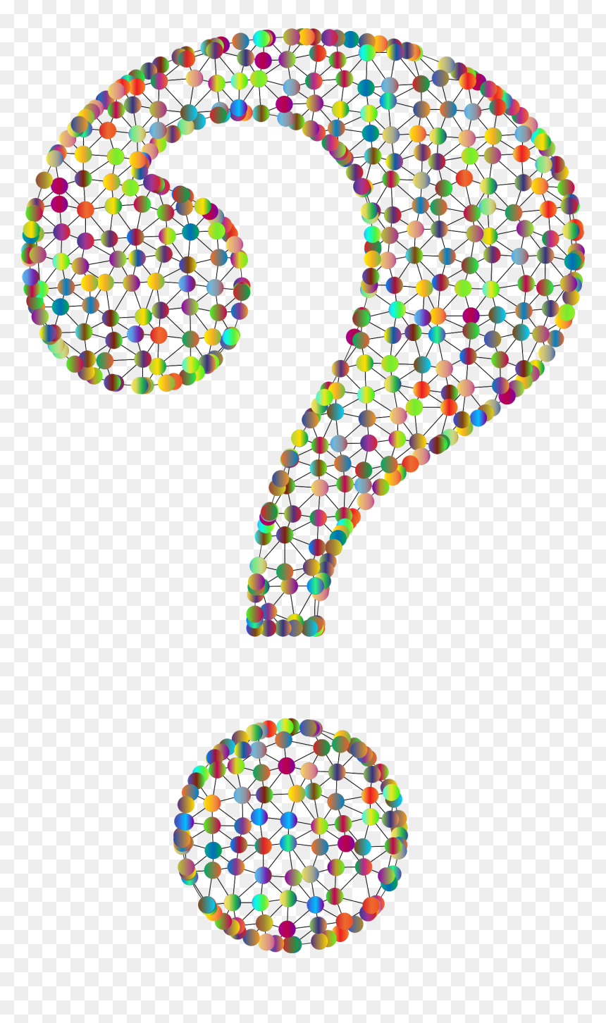 Prismatic Wireframe Question Mark 3 Clip Arts - Question Mark, HD Png Download - question mark image png