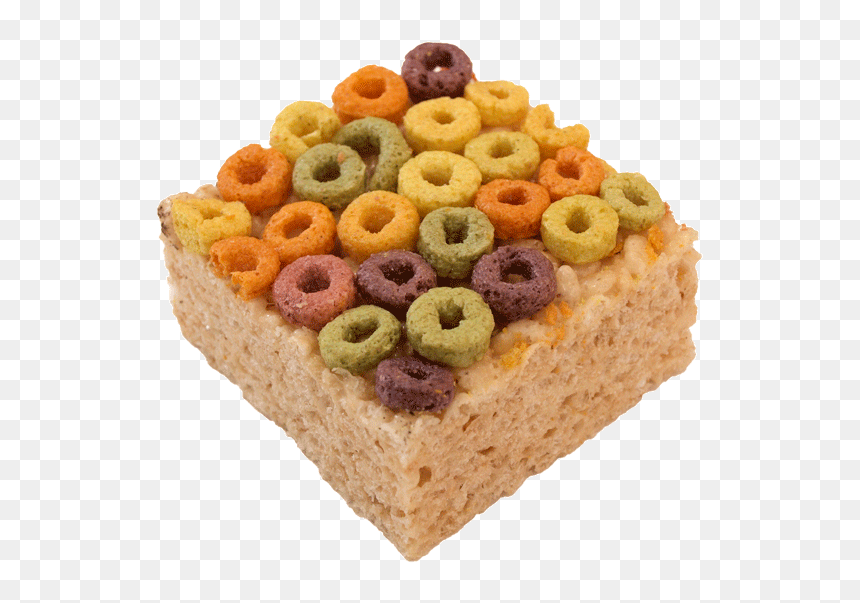 White Sugar Sponge Cake, HD Png Download - froot loops png