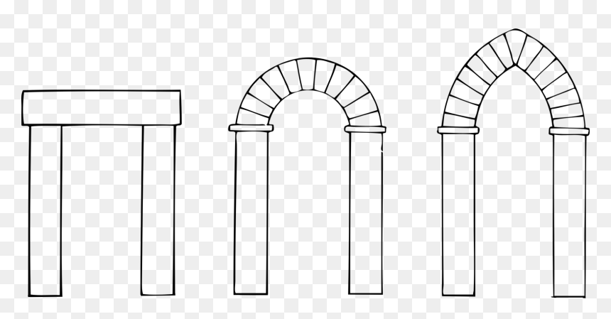 Gateway Arch Freemason"s Book Of The Royal Arch Computer - Arch Black And White Clipart, HD Png Download - st louis arch png
