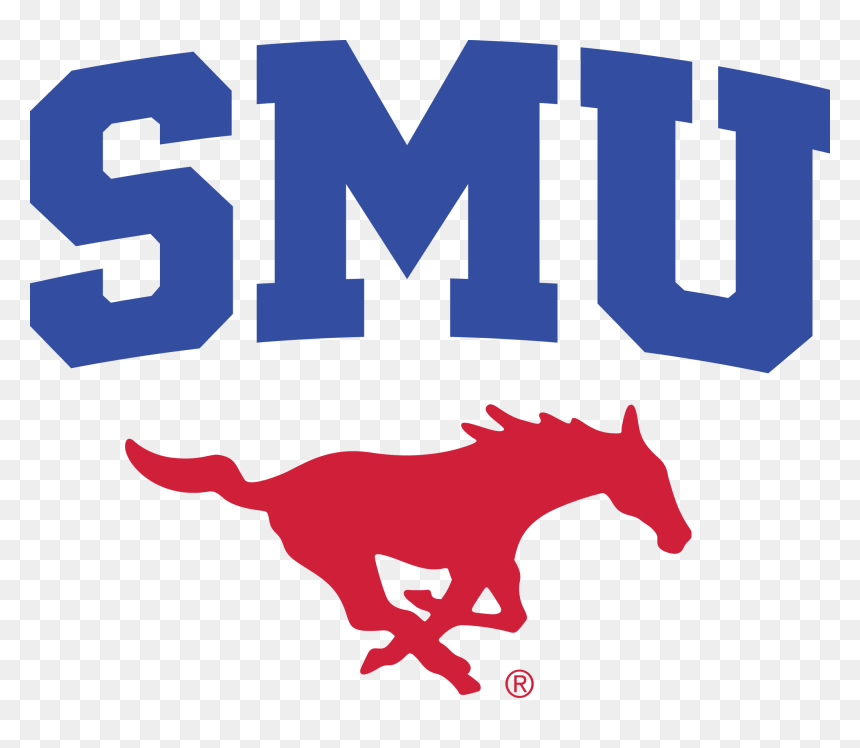 Smu Mustangs, HD Png Download - football outline png