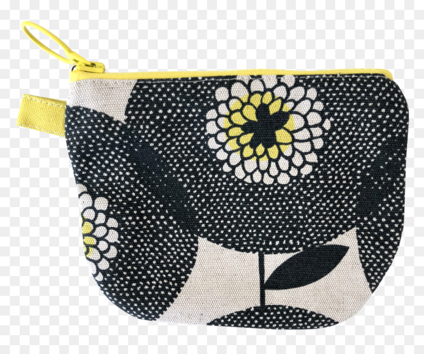 Skinnylaminx Change Purse Flower Field Penny Black - Coin Purse, HD Png Download - flower field png
