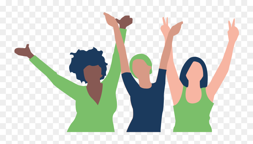 Quiz Questions On Women's Day, HD Png Download - people cheering png