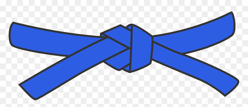 Taekwondo Belt Cliparts - Blue Karate Belt, HD Png Download - bullet belt png