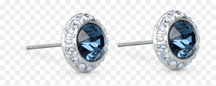 Angelic Stud Pierced Earrings, Blue, Rhodium Plated - Swarovski Women's Angelic Earrings, HD Png Download - bling effect png
