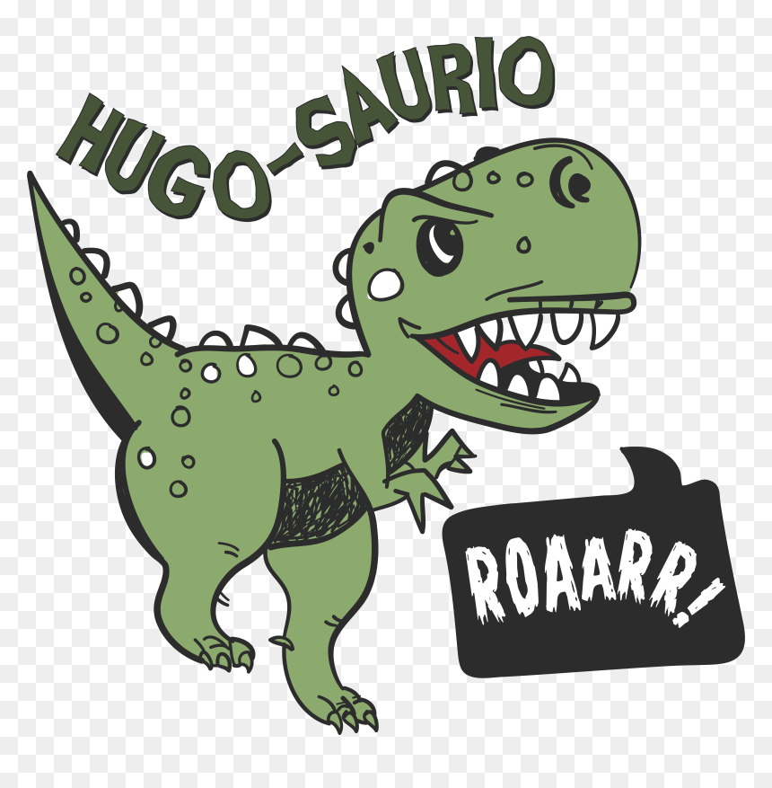 Kids T Shirt Dinosaur With A Name - Dinosaurio Niño, HD Png Download - cute dinosaur png