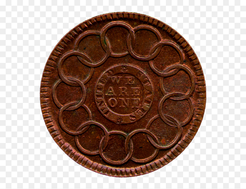 Fugio Cent, HD Png Download - pile of gold coins png