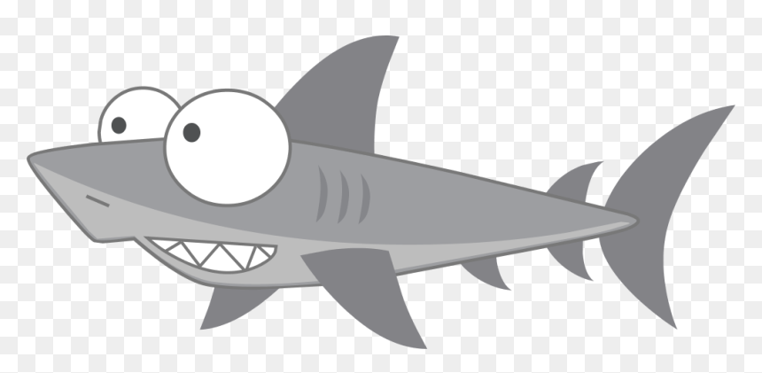 Shark - Great White Shark, HD Png Download - cartoon shark png