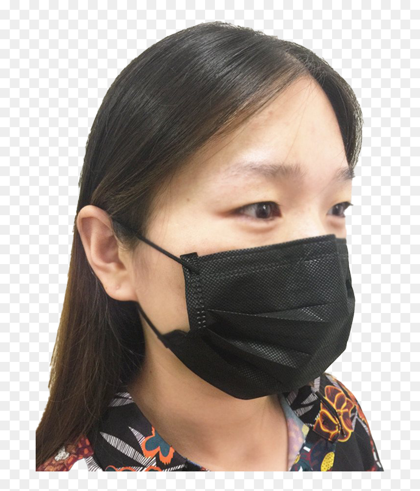 Black Medical Face Mask Png Photo - Face Mask Face Png Black, Transparent Png - black mask png