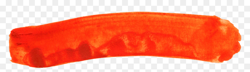 Watercolor Brush Stroke Banner Orange - Coin Purse, HD Png Download - orange banner png