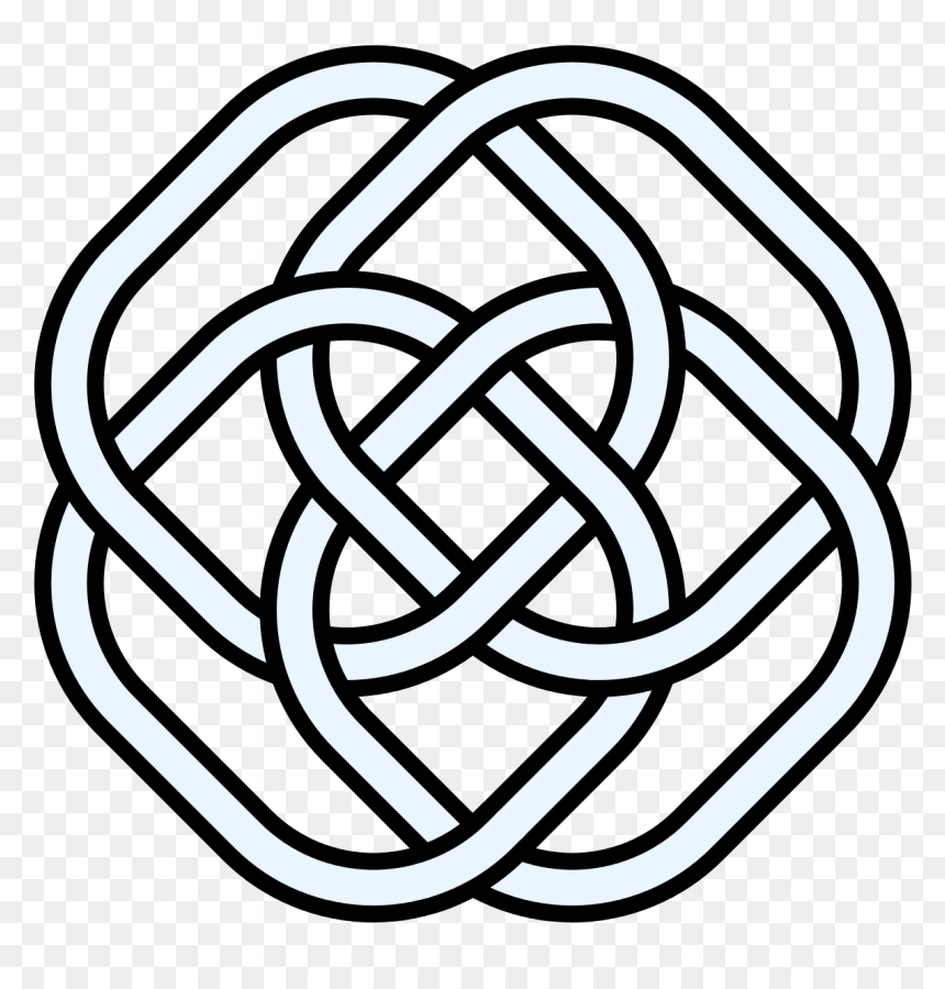 4intersecting Rounded Rectangles - Sister And Brother Symbol, HD Png Download - round rectangle png