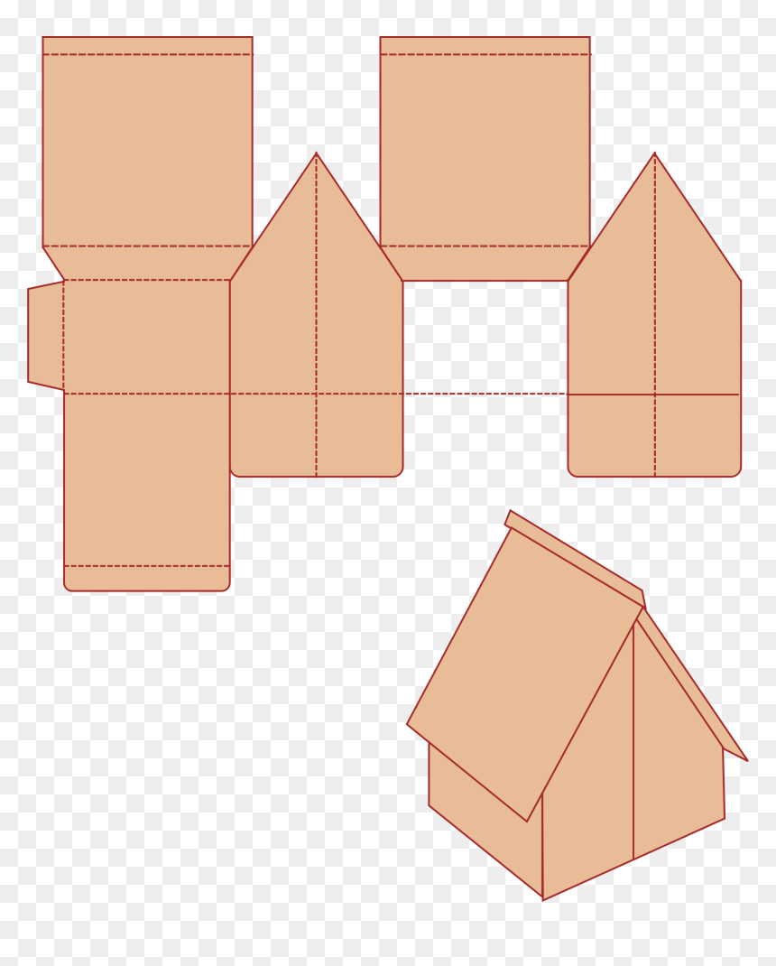 Little House Cutout Clip Arts - Cutout Animation, HD Png Download - tree cutout png