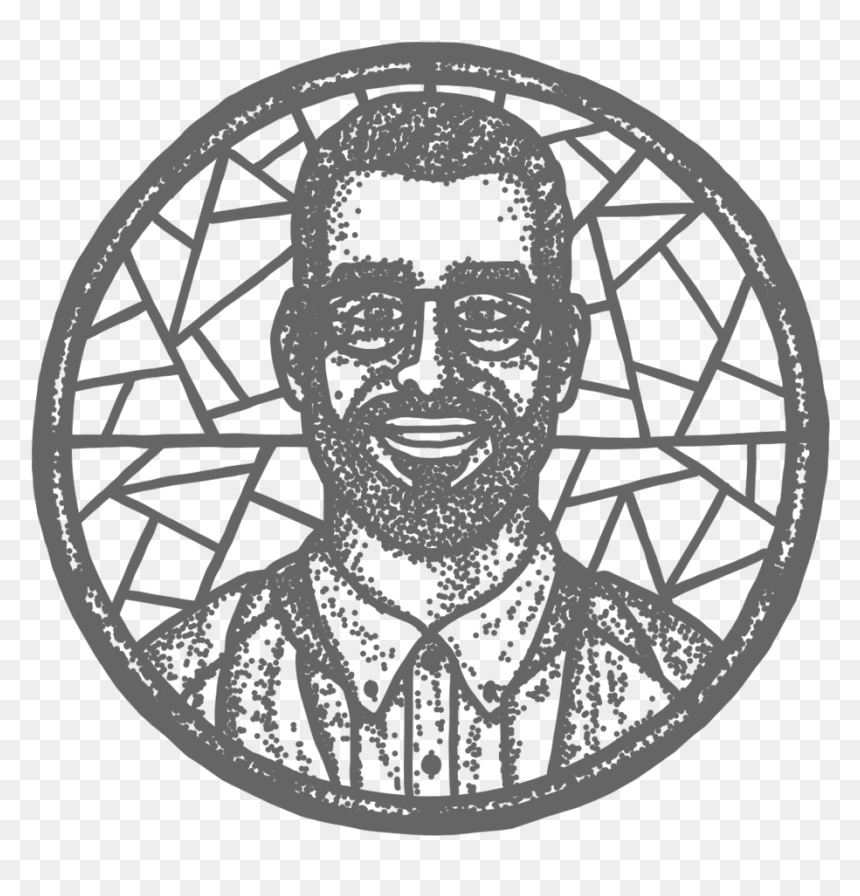 Portrait Stippling Tyler Copy, HD Png Download - lebron james face png