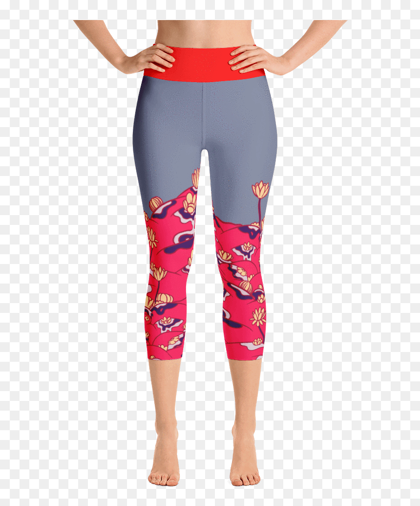 Flower Field Yoga Capris - Leggings I Love Squat, HD Png Download - flower field png