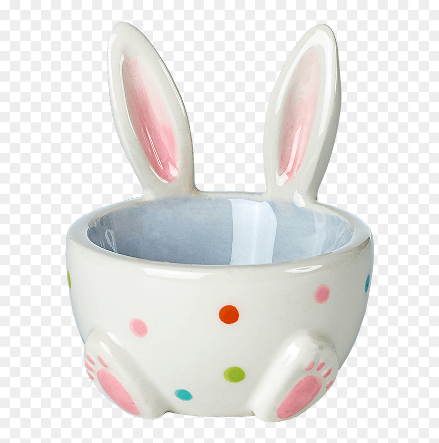 Eggcup With Rabbit Ears Blue - Ceramic, HD Png Download - rabbit ears png