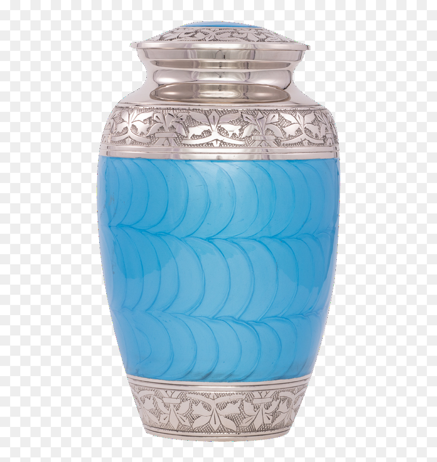 Blue Swirl Brass - Vase, HD Png Download - blue swirl png