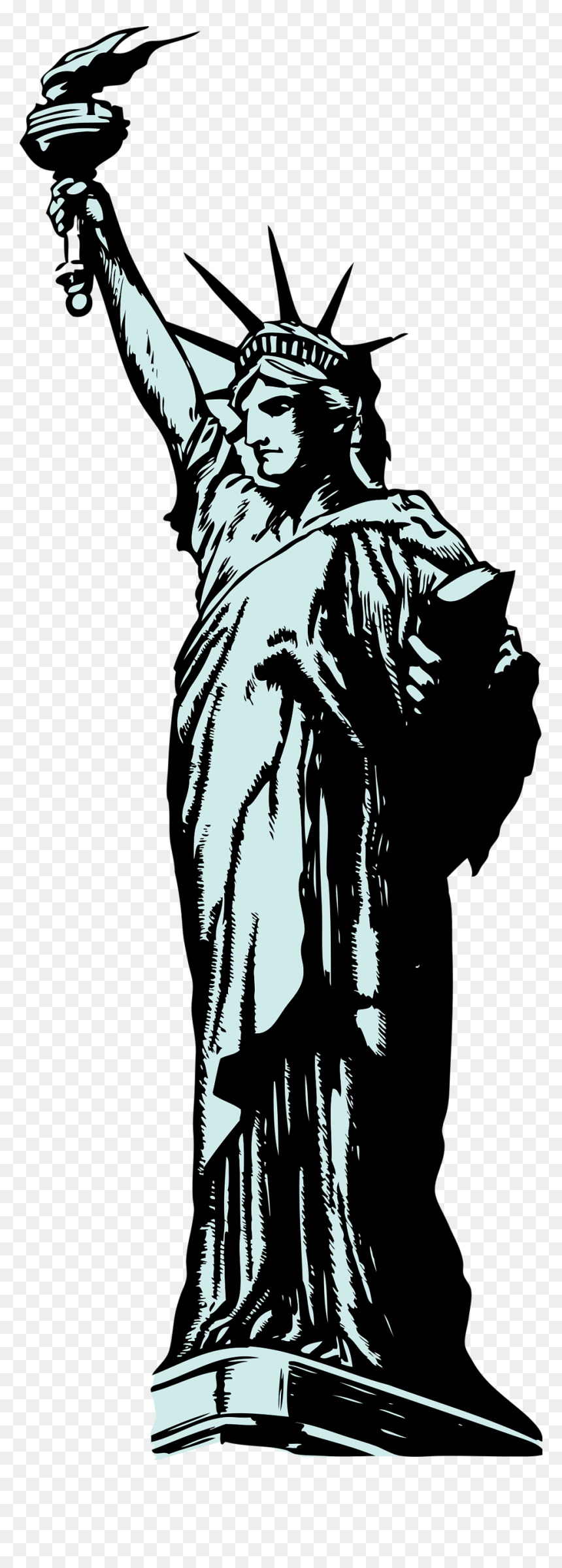Statue Of Liberty Without Background, HD Png Download - statue of liberty vector png