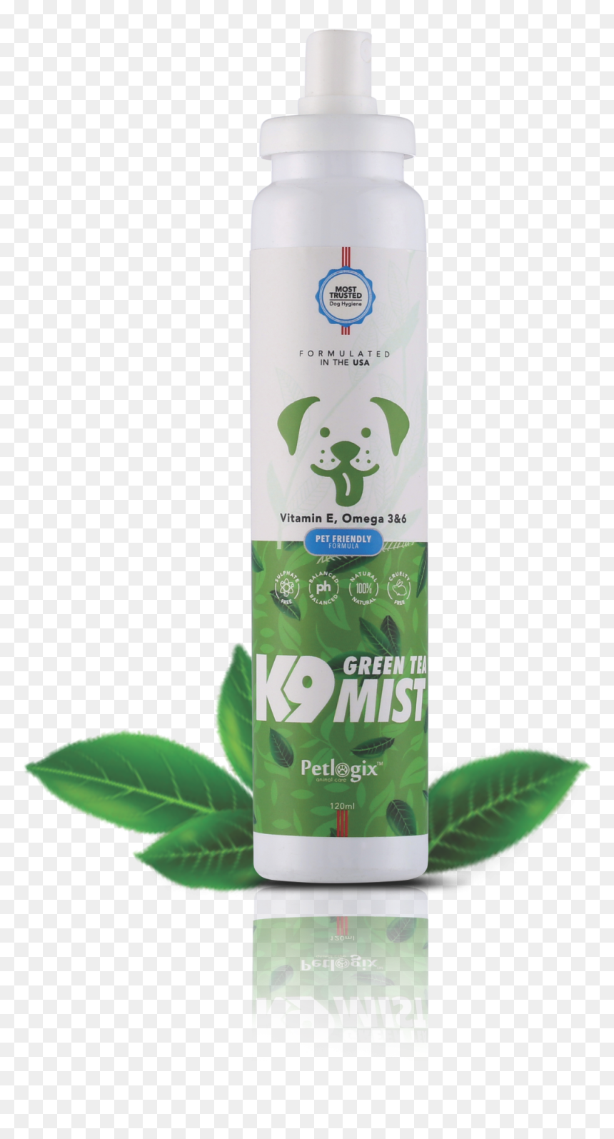 Green Tea K9 Mist"
 Title="green Tea K9 Mist - Plastic Bottle, HD Png Download - green mist png