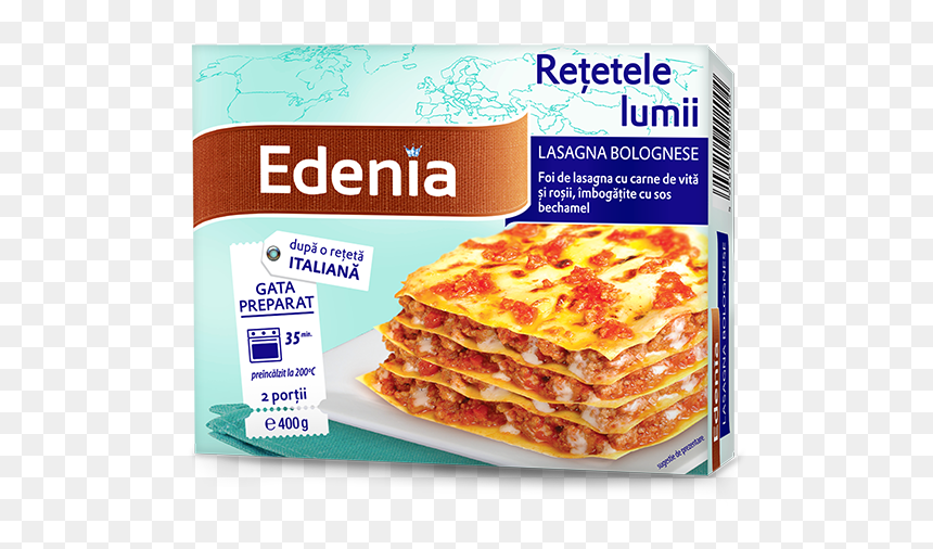 Lasagne Bolognese Sauce Recipe Vegetarian Cuisine Food - Lasagna Edenia, HD Png Download - recipe png