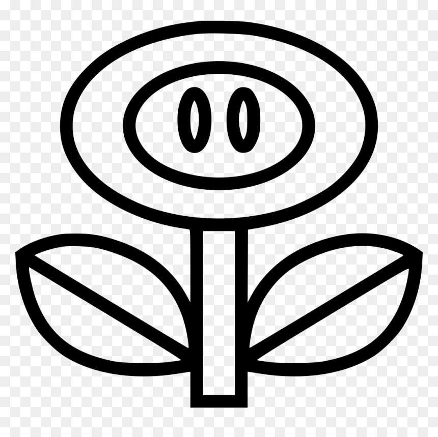 Flower Power Up Fire Video Gaming - Video Game, HD Png Download - fire flower png