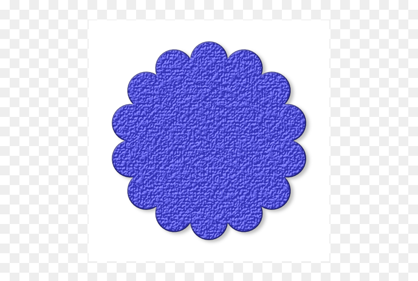 Vector Flower Shape Png, Transparent Png - scalloped circle png