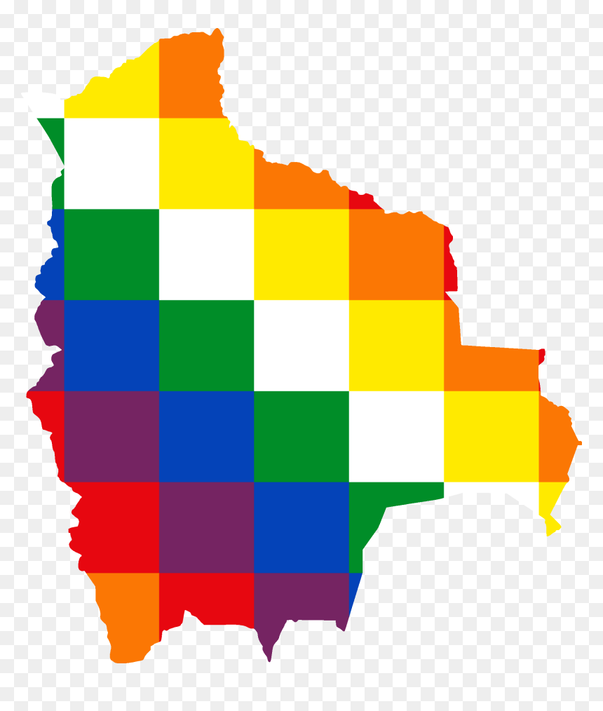 Flag Map Of Bolivia - Bolivia Flag Vector, HD Png Download - orange banner png