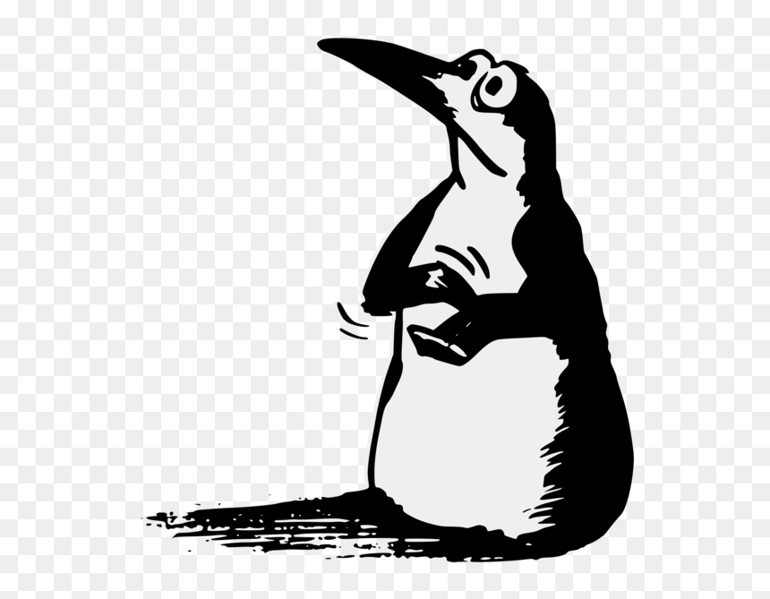Flightless Bird,art,silhouette - Applauding Pinguin, HD Png Download - wing silhouette png