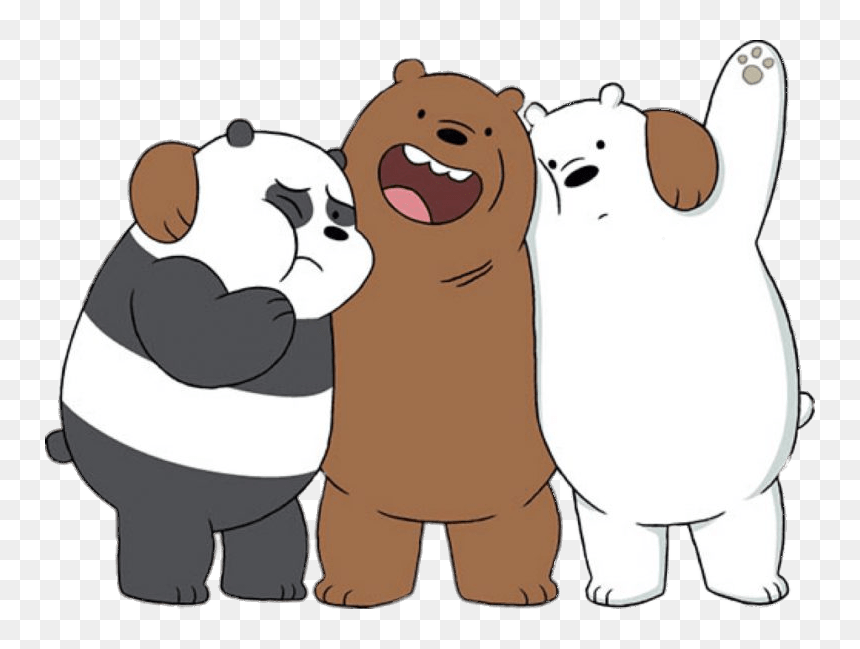 We Bare Bears Hugging - We Bare Bears Transparent Background, HD Png Download - angry bear png