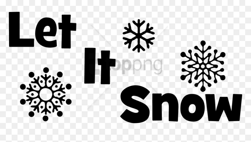 Free Png Let It Snow Snowflakes Png Image With Transparent - Let It Snow Outline, Png Download - let it snow png