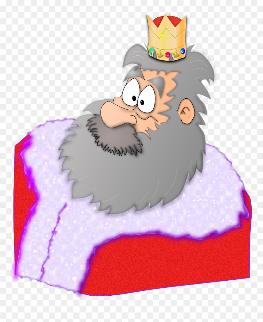Santa As King, HD Png Download - crown cartoon png