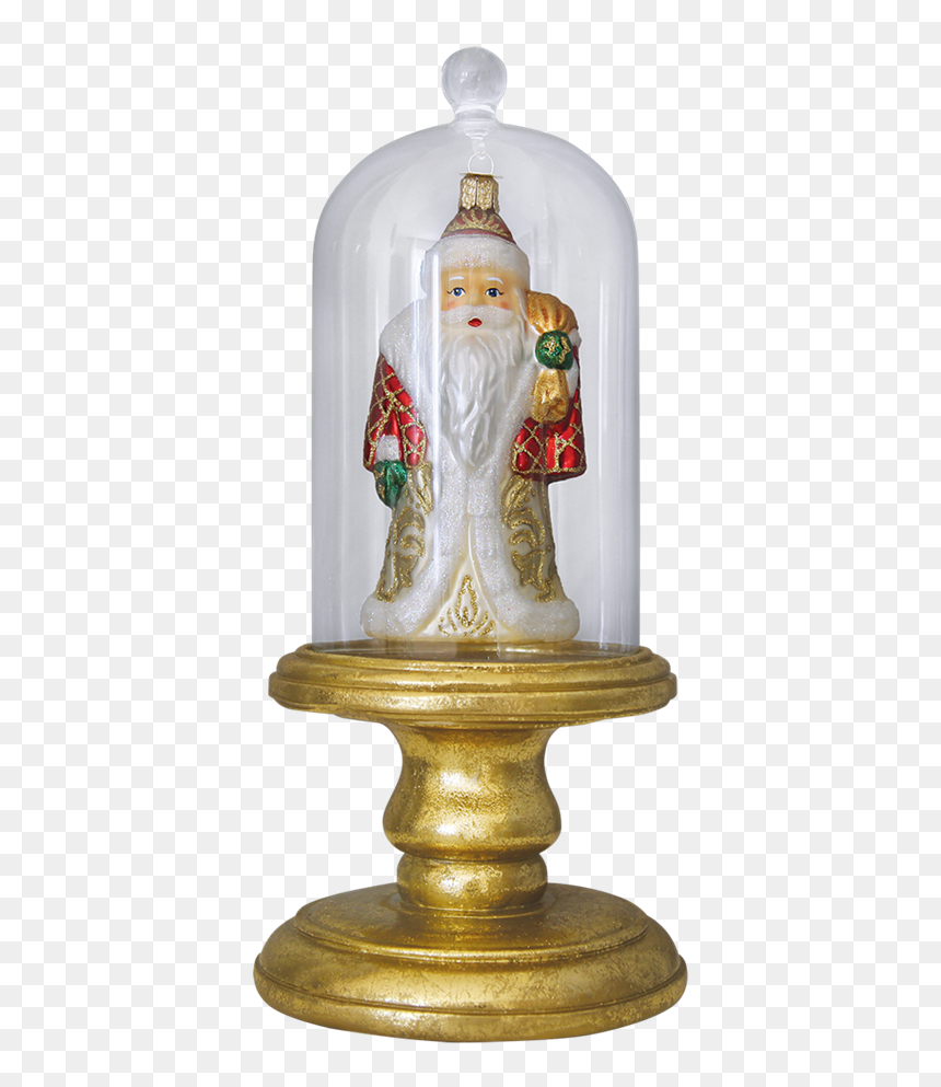Old World Christmas Glass Dome Ornament Display On - Brass, HD Png Download - glass dome png