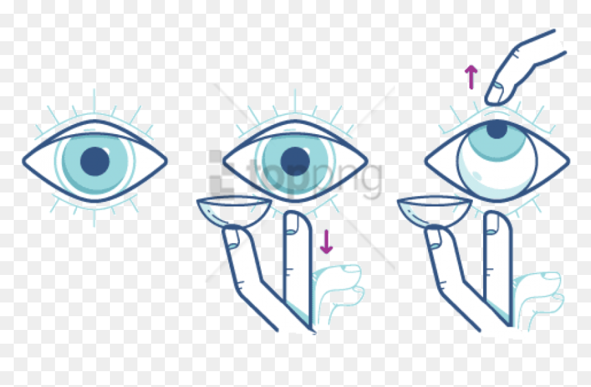 Free Png Put Contacts In Eyes Png Image With Transparent - Put In Eye Contacts, Png Download - contacts png