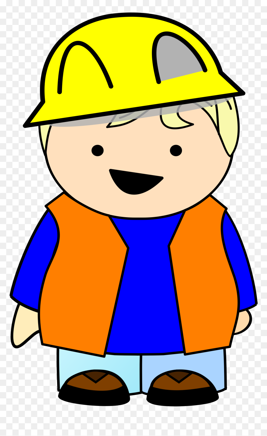 Construction Kid Clip Arts - Clip Art, HD Png Download - kid standing png