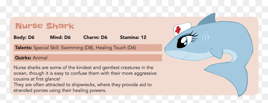 Tails Of Equestria Creature Feature - Great White Shark, HD Png Download - cartoon shark png