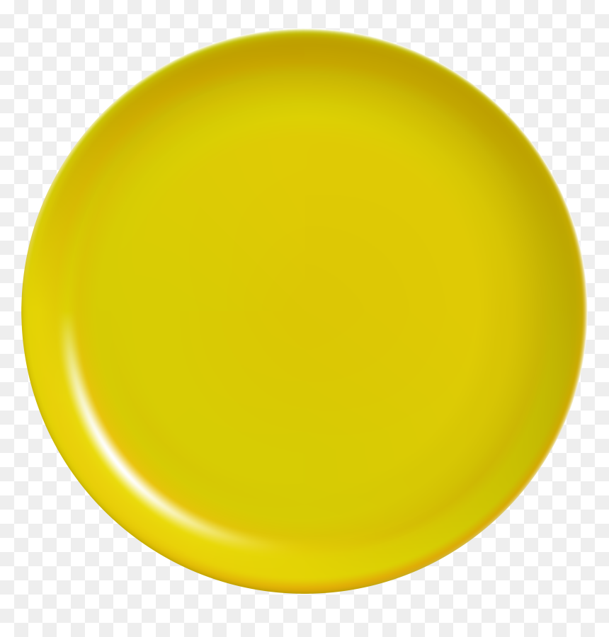 Yellow Png Clip Art - Circle, Transparent Png - empty plate png