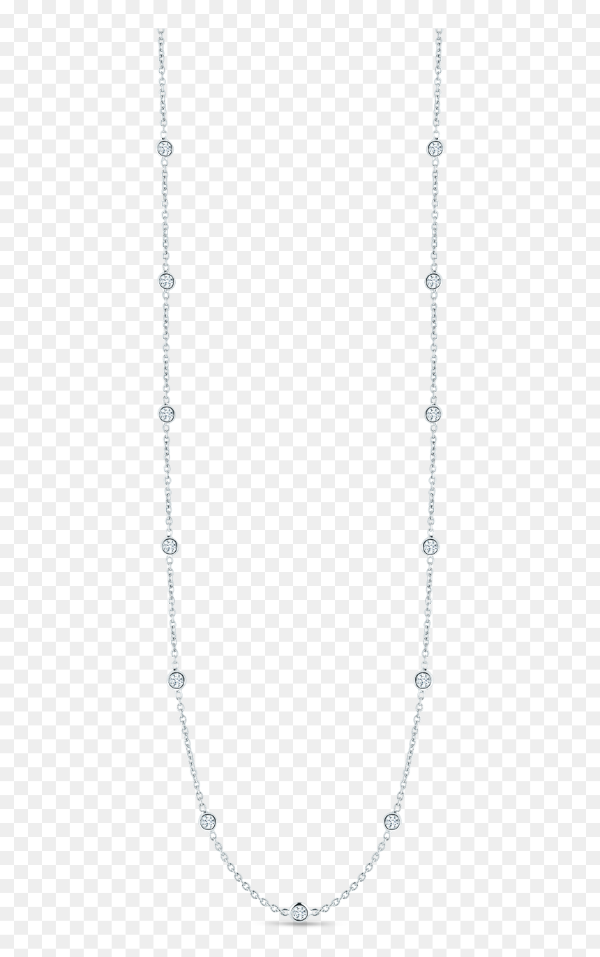 White Gold Necklace Png - 15 Diamond Necklace, Transparent Png - diamond chain png