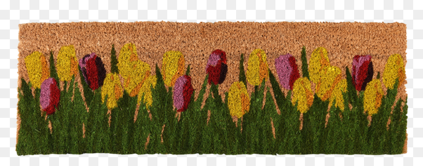 Doormat Coir Tulips - Kokos Deurmat Roos, HD Png Download - flower field png