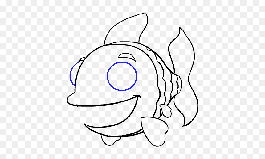 How To Draw Cartoon Fish - Cartoon, HD Png Download - cartoon blunt png