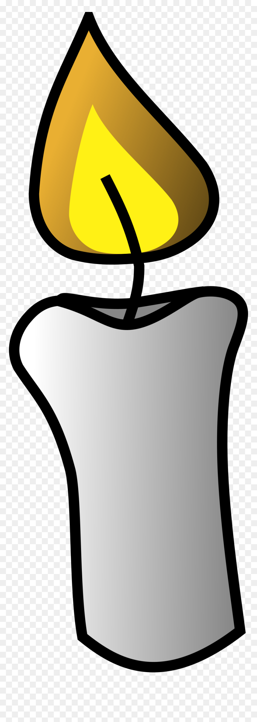 Candle Clip Arts - Candle Clipart No Background, HD Png Download - vela png