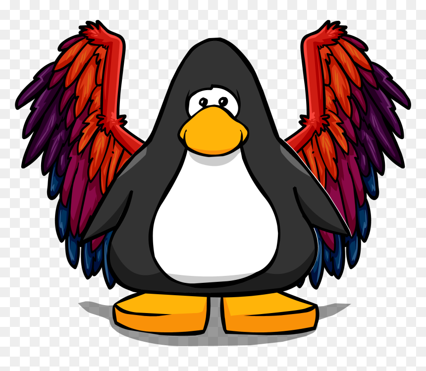 Phoenix Wings On A Player Card - Penguin With A Crown, HD Png Download - phoenix wings png
