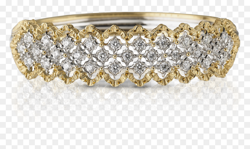 Buccellati - Bracelets - Rombi Bracelet - Jewelry - - Buccellati Rombi Bracelet, HD Png Download - silver wedding rings png