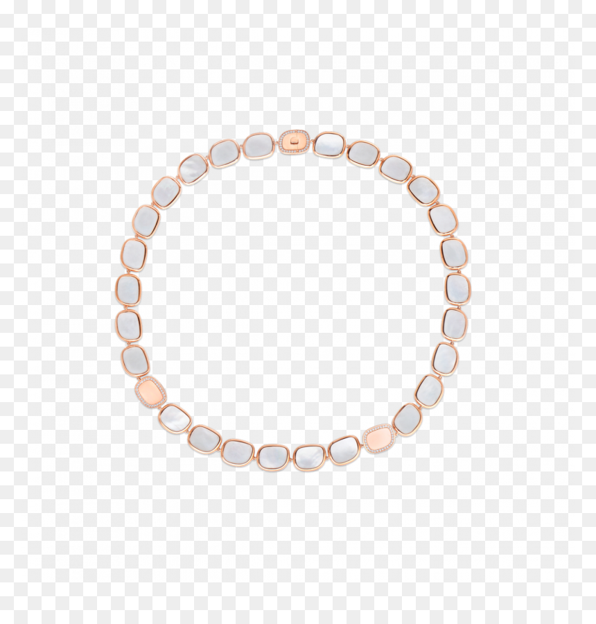 Roberto Coin Necklace With Mother Of Pearl And Diamond - Bracelet, HD Png Download - diamond chain png