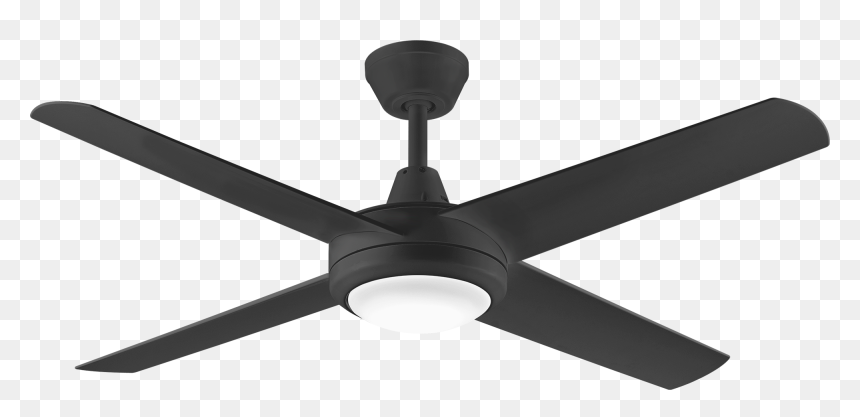 52 - Black Feature Ceiling Fan, HD Png Download - ceiling fan png