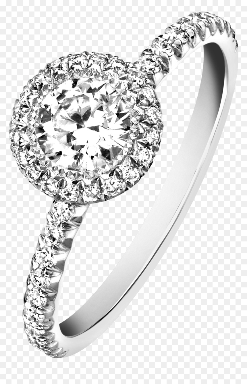 Diamond, HD Png Download - silver wedding rings png