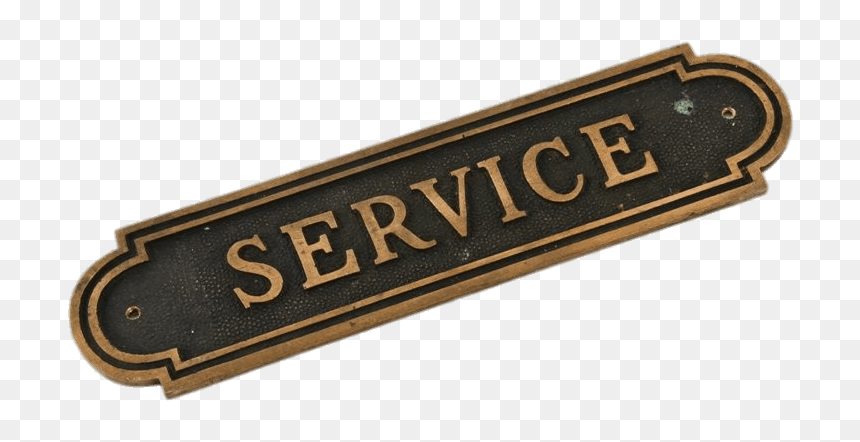 Vintage Bank Service Sign - Label, HD Png Download - vintage sign png